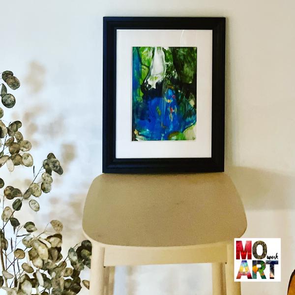 Flower In Blue Dress